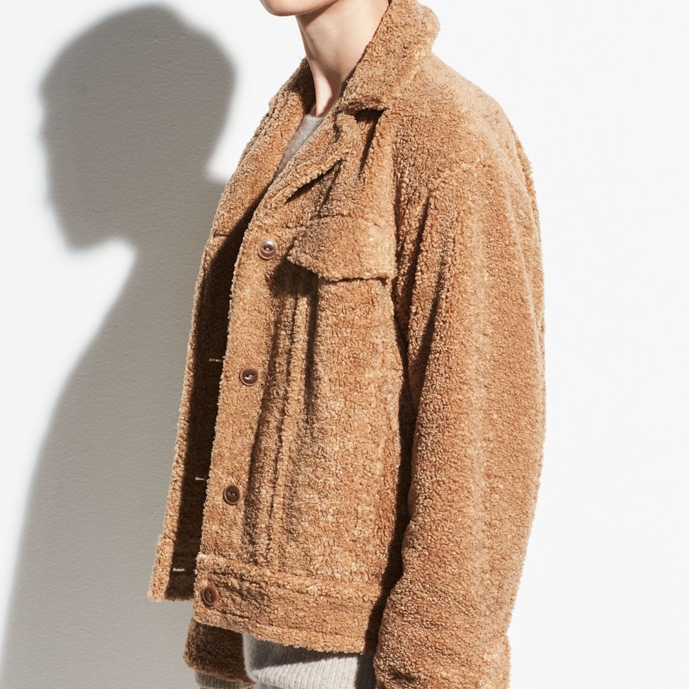 VINCE SHERPA TRUCKER JACKET UNISEX